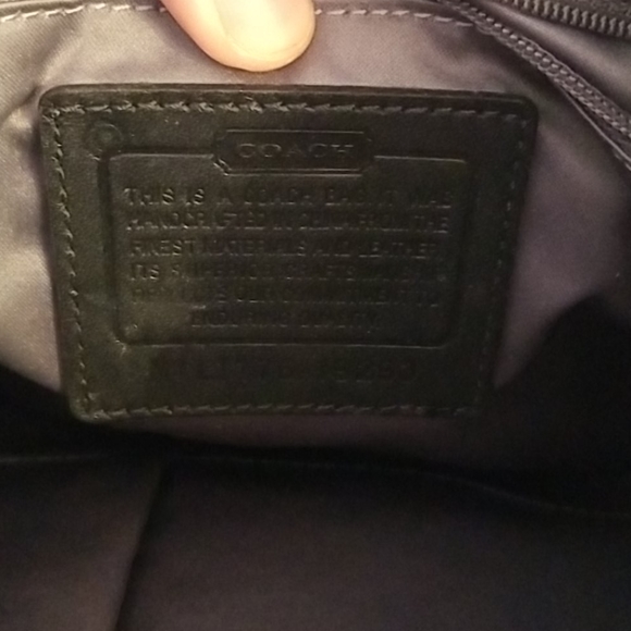 COACH black leather handbag - Picture 6 of 12